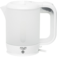 Fierbator Electric de Calatorie AD 1381 Capacitate 0.5L Include 2 Cani si o Lingura Plastic 900W Alb